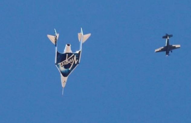 Richard Branson takes off first in space tourism race  Virgin Galactic