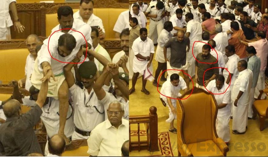ruckus that took place in Kerala Assembly V Sivankutty jaleel