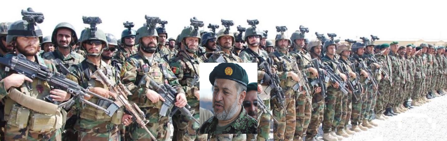 Afghanistan Defence Minister Bismillah Mohammadi and team