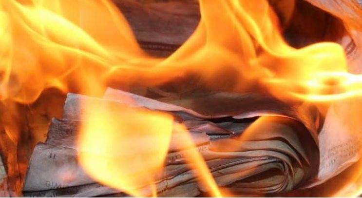 burning documents