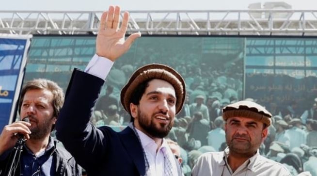 Ahmad Massoud, son of Afghanistan's slain anti-Soviet resistance hero Ahmad Shah Massoud, is seen in Bazarak of Panjshir province