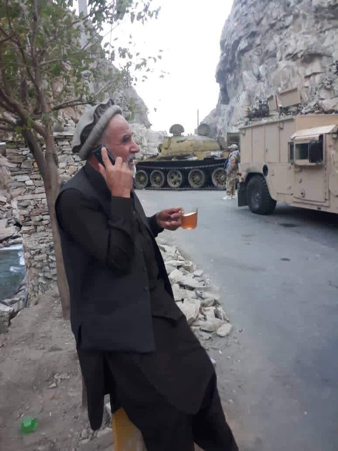 Khwaja Khalil, a resistance commander Panjshir