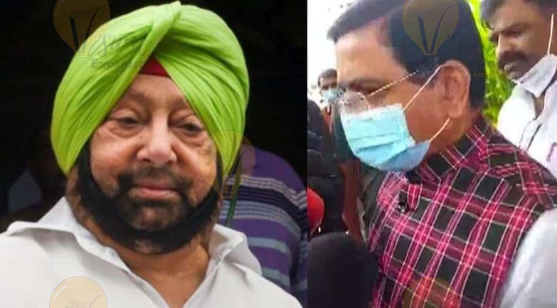 Amarinder Singh and Union Minister Pralhad Joshi