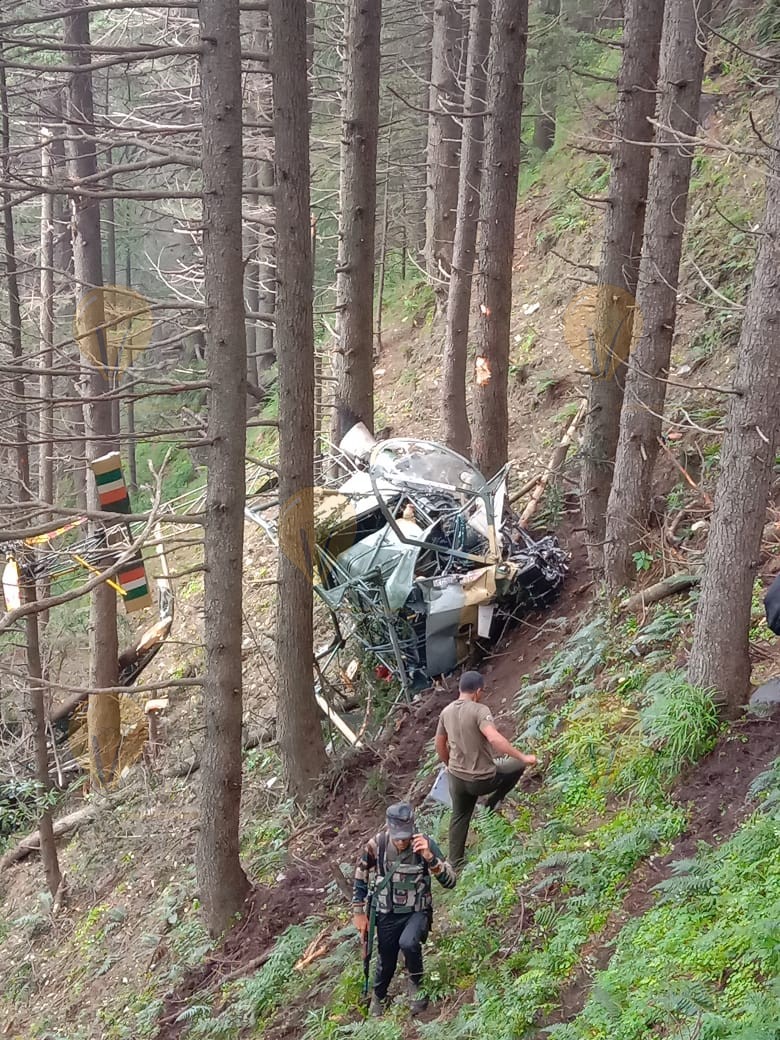 Two pilots killed after Army helicopter crash Major Rohit Kumar and Major Anuj Rajput