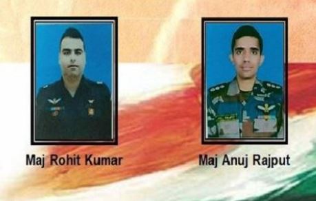 Two pilots killed after Army helicopter crash Major Rohit Kumar and Major Anuj Rajput