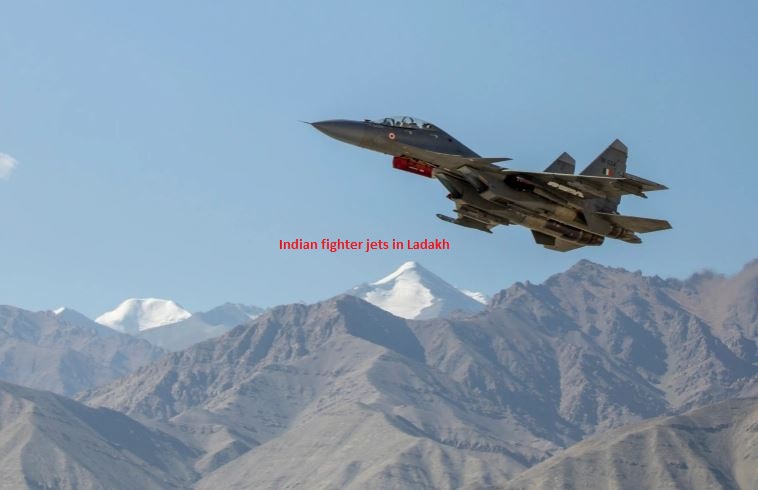 Indian fighter jets in ladakh