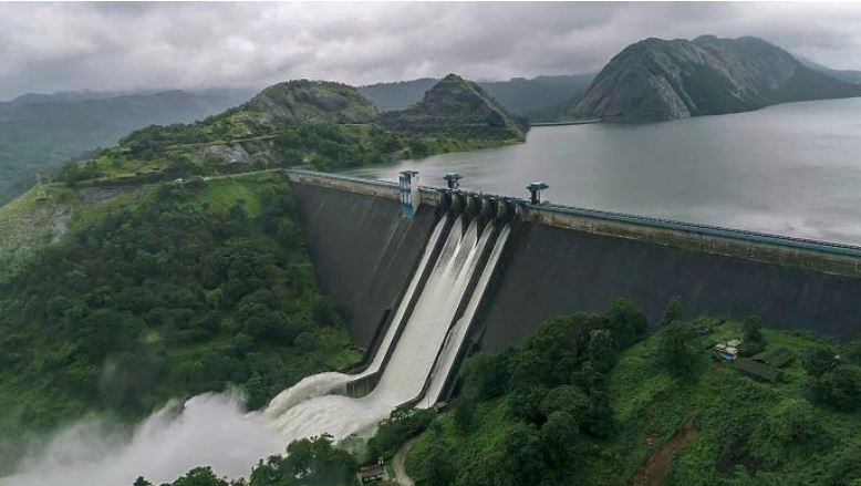 Cheruthoni dam ( spillways of Idukki Dam )   and  Idukki Archdam
