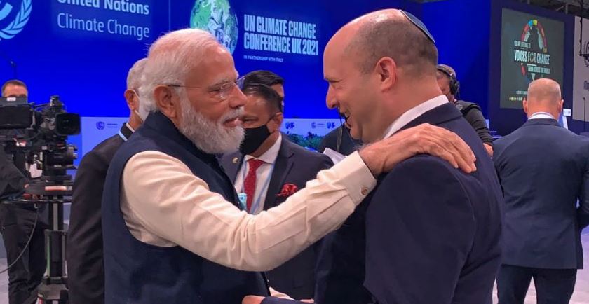 NarendraModi and  Naftali Bennett