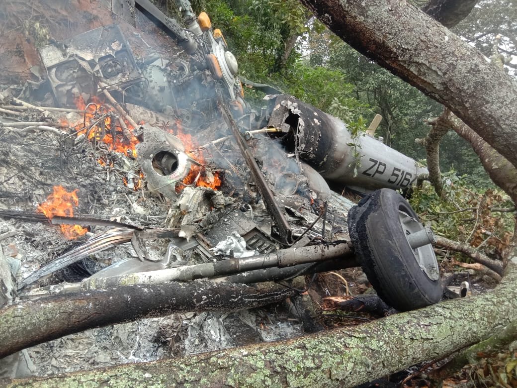 CDS Bipin Rawat military chopper crashed in Tamil Nadu nilgiri