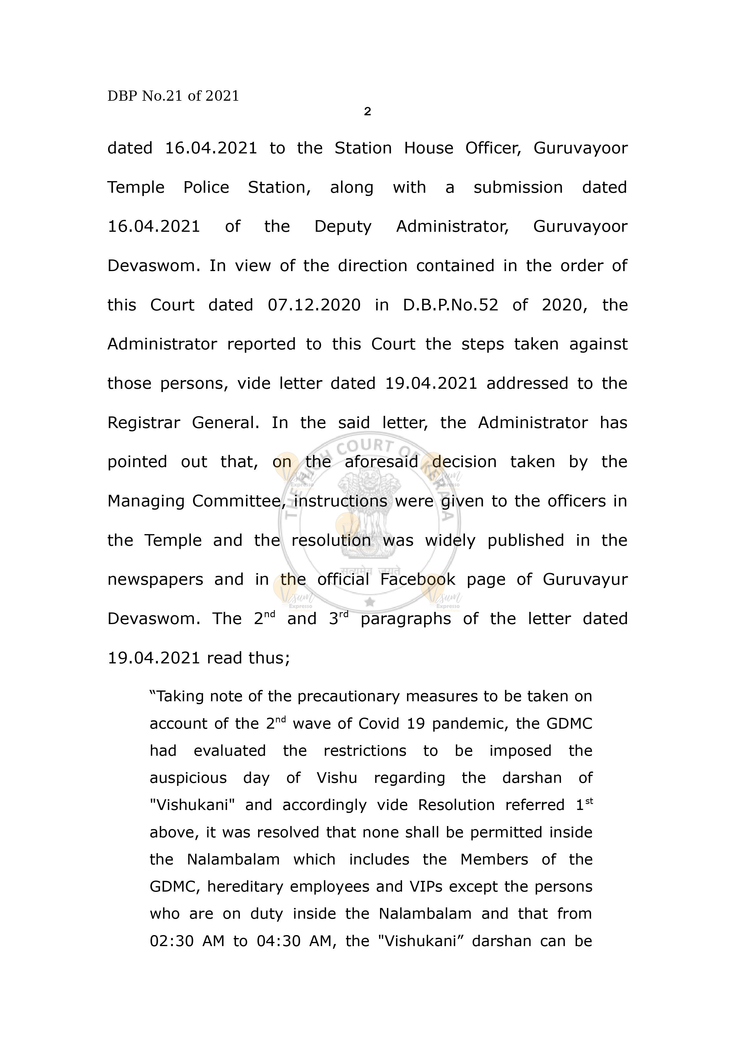 Guruvayoor high court order 08-12-2021 Page 4