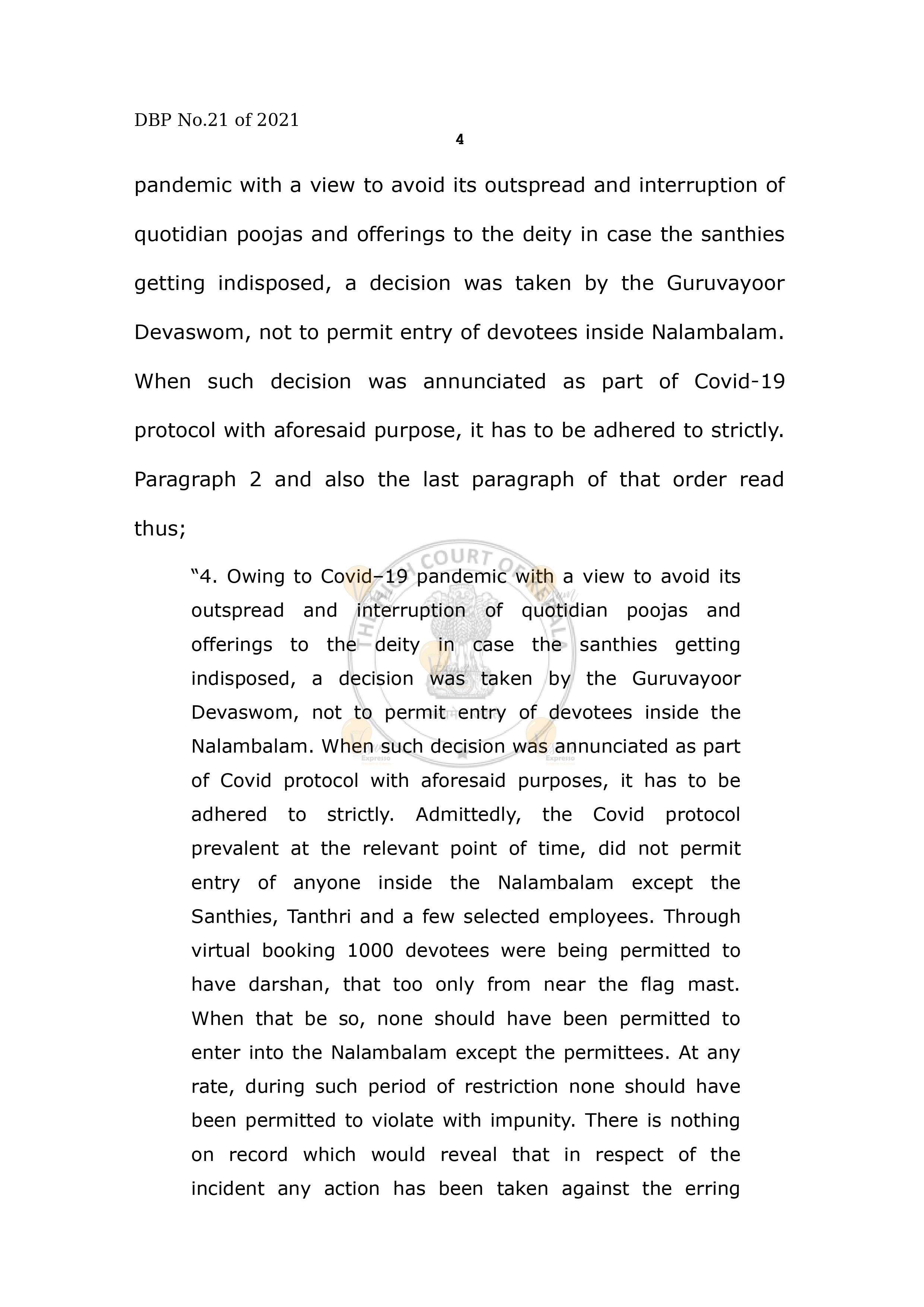 Guruvayoor high court order 08-12-2021 Page 6