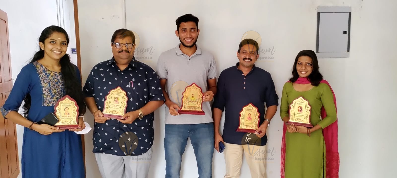 Ramamangalam Grama Panchayat President E P George honored the talents