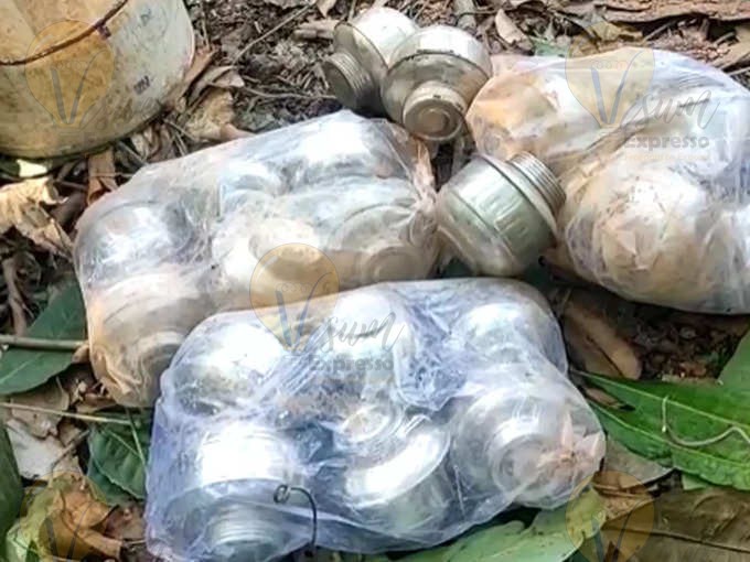 Steel containers used to make bombs