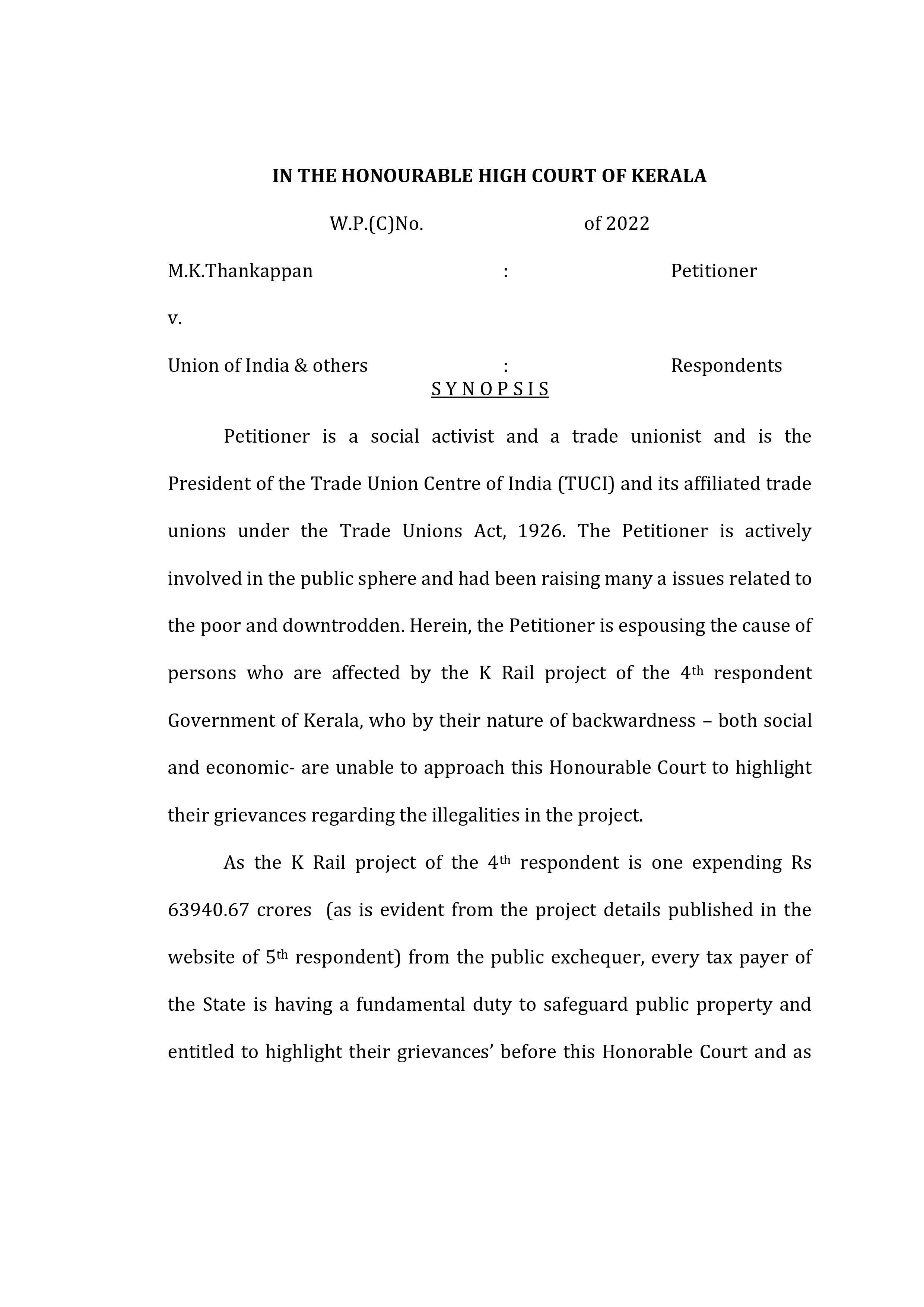 K Rail  high court petition copy page 4
