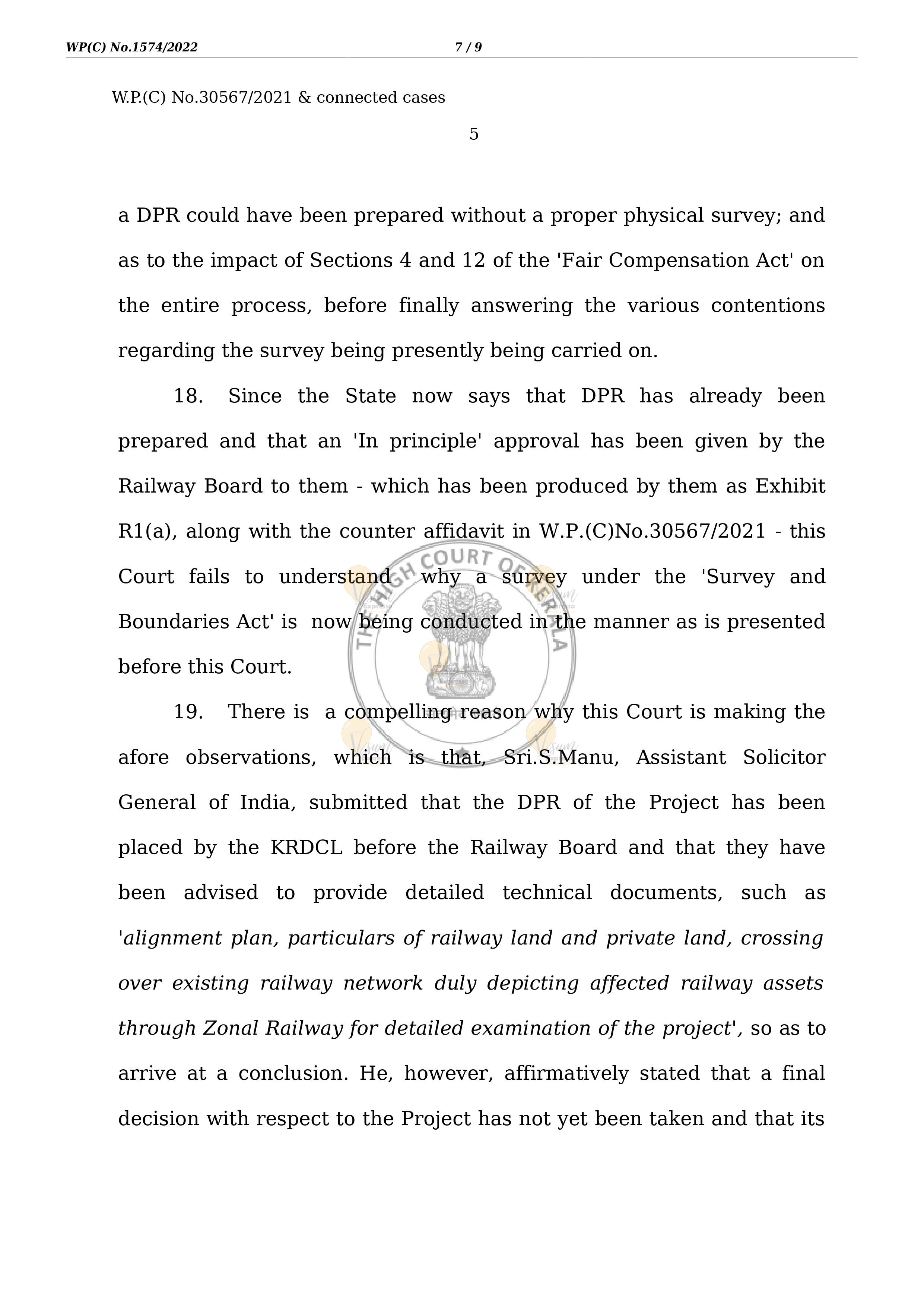 K Rail High Court Judgement 20-01-2022 Page 7