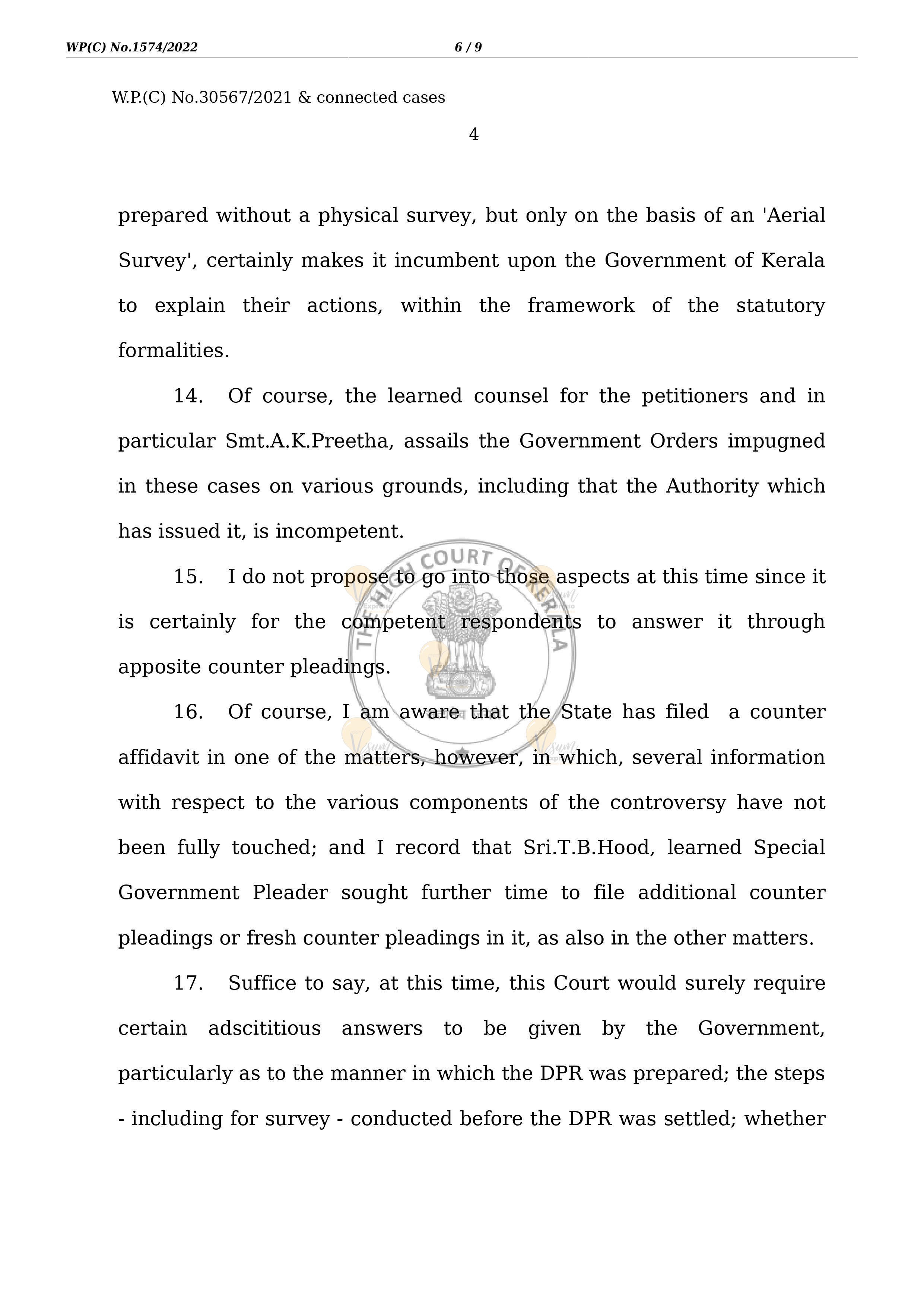 K Rail High Court Judgement 20-01-2022 Page 6