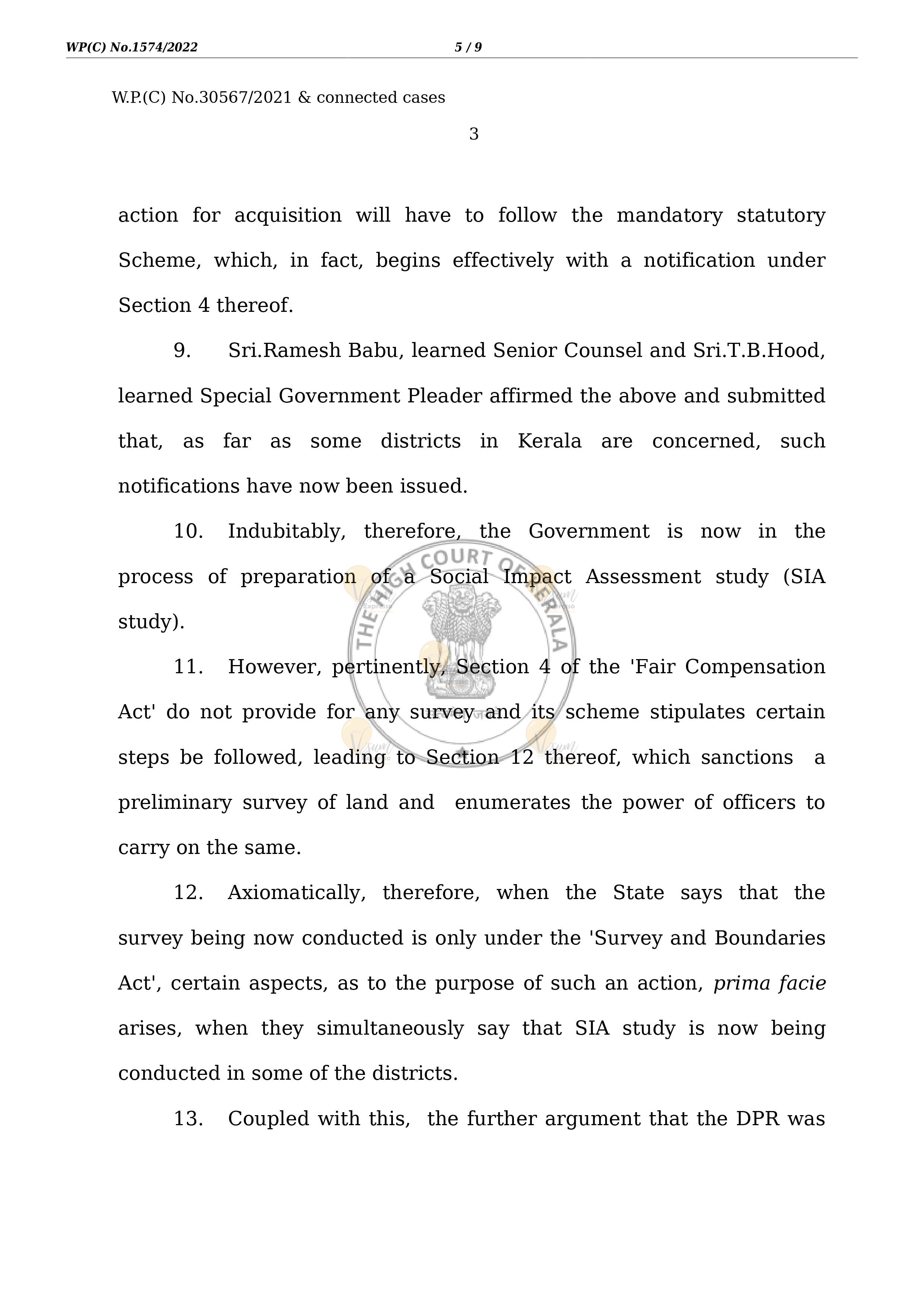 K Rail High Court Judgement 20-01-2022 Page 5