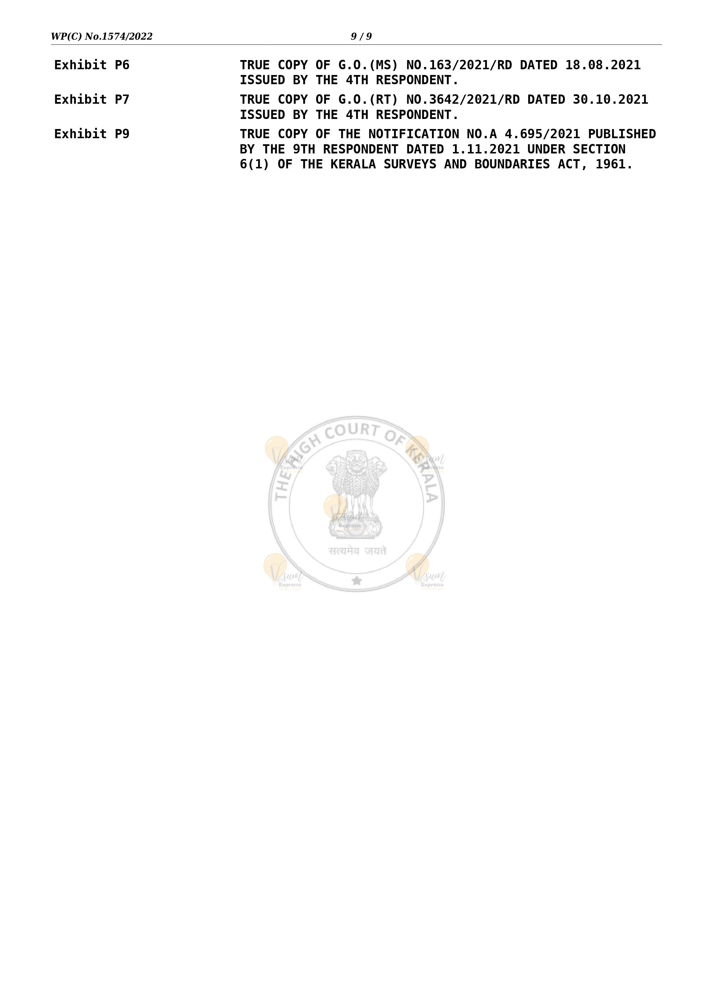 K Rail High Court Judgement 20-01-2022 Page 9