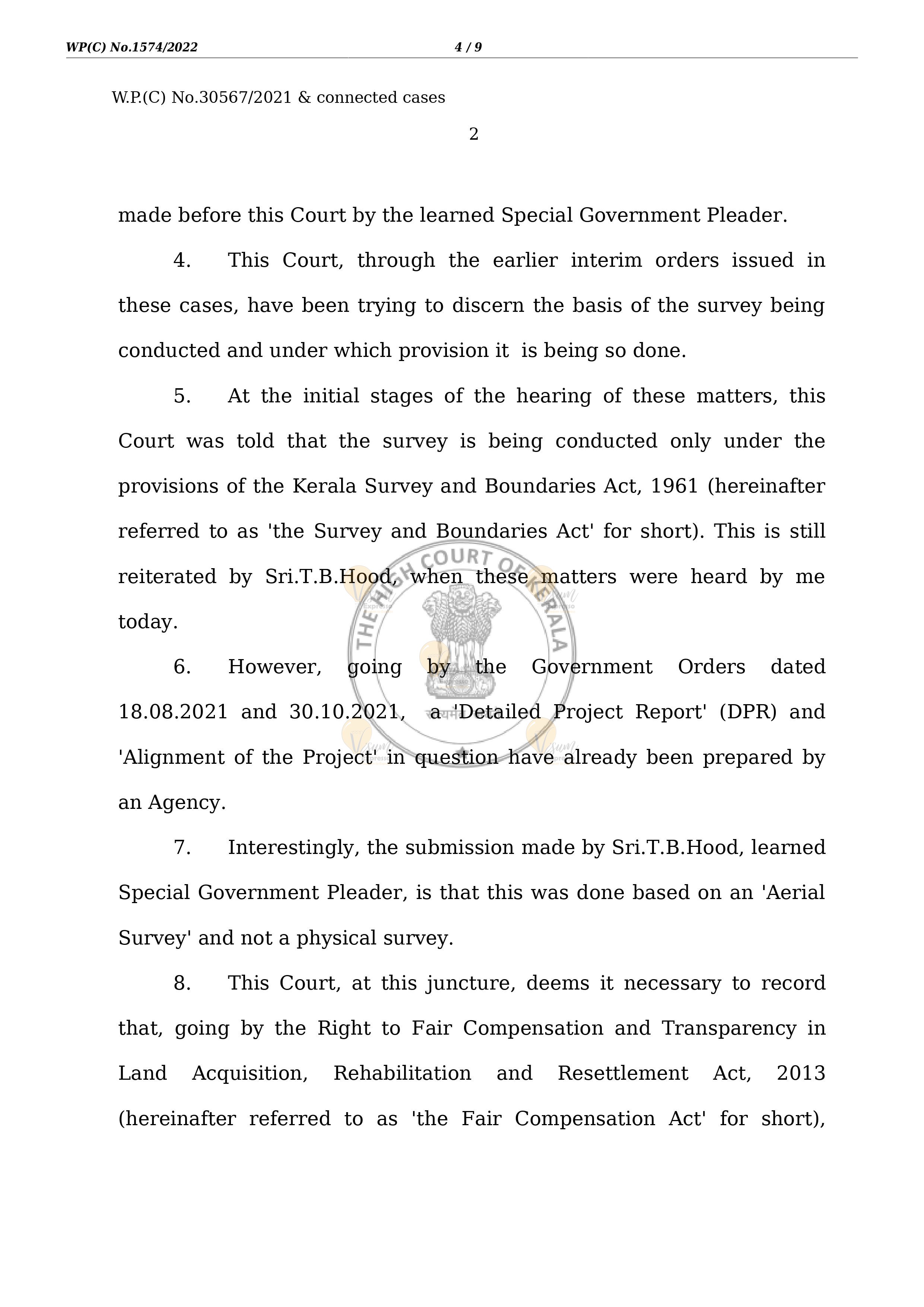 K Rail High Court Judgement 20-01-2022 Page 4