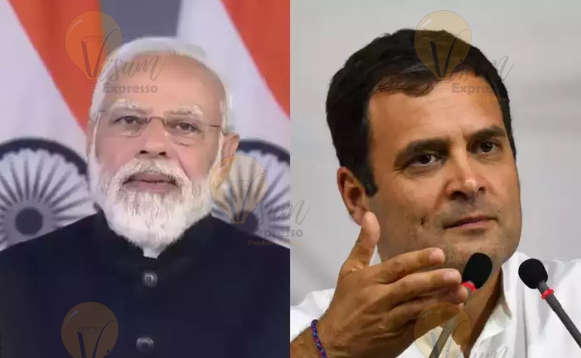 Naredra modi and Rahul Gandhi