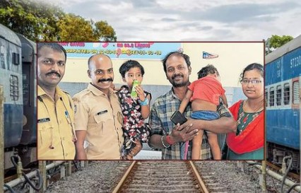 Police rescue four year old girl from train accident