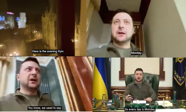 Volodymyr Zelensky video saying  He still in Kyiv
