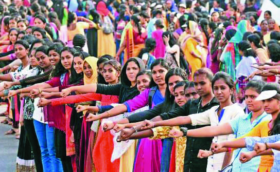 Women rally for gender equality in Kerala by CPM