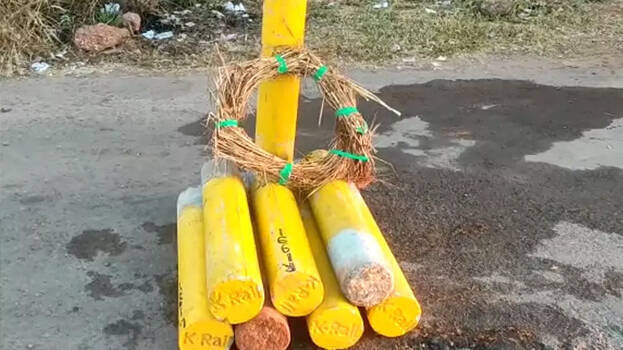 K-Rail survey stones