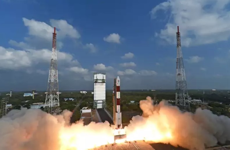 Satellite Launch ,Photo From ISRO Site