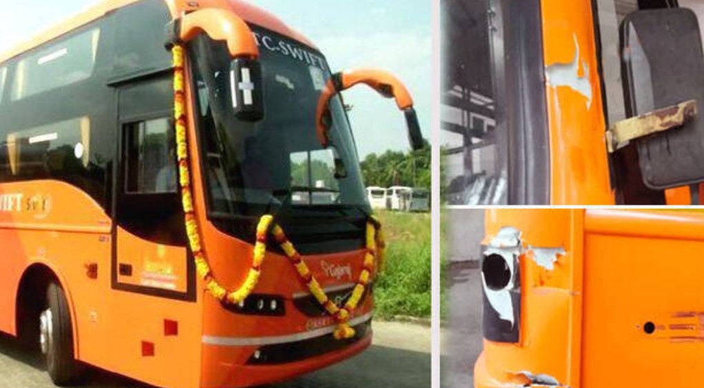 KSRTC  Swift bus  accident