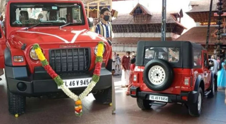 Guruvayoor Temple Mahindra Thar