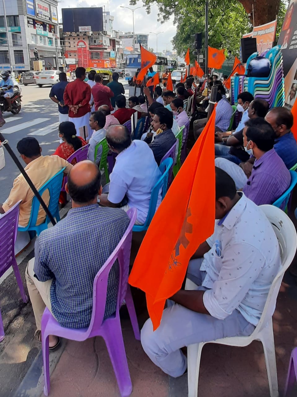 KST Employees Sangh Strike day 2