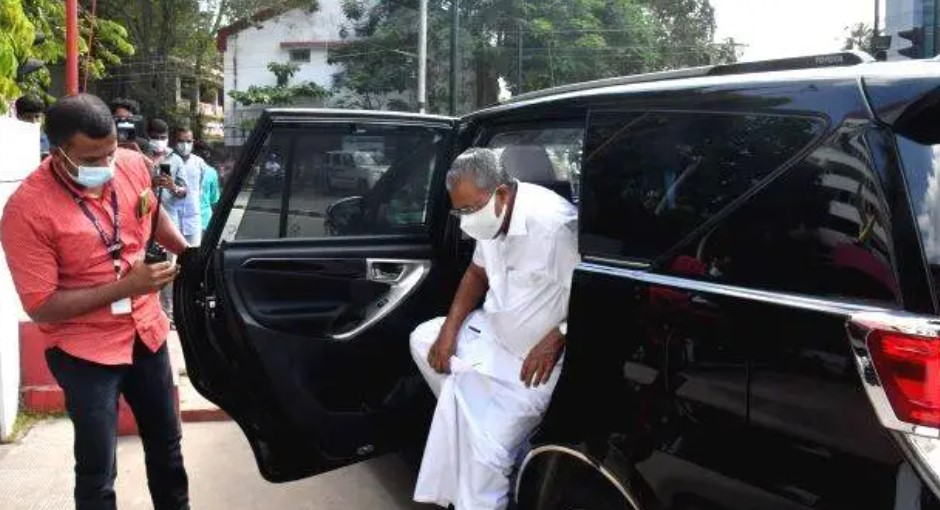 Pinarayi Vijayan in Black Car