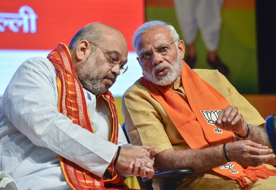 Amit Shah with  Narendra Modi