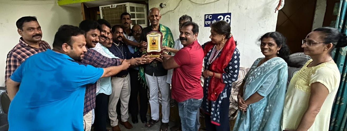 Retired Inspector P P Shyamalan was felicitated