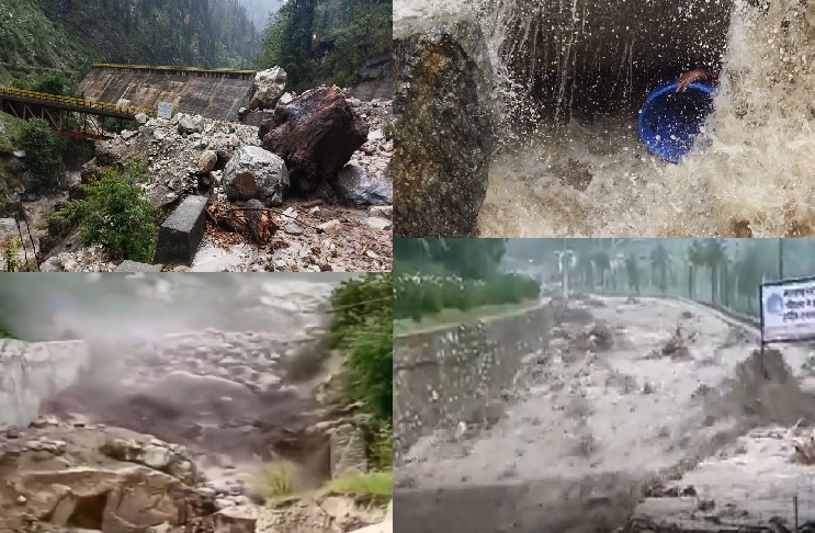 Cloudburst in Kullu Himachal Pradesh 06-07-2022