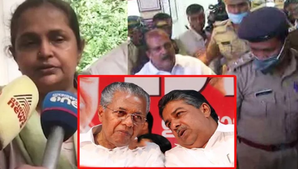 Usha George , Pinarayi Vijayan  , Saji Ceriyan