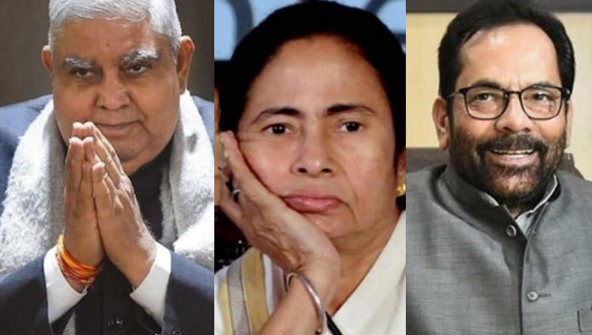 Jagdeep Dhankhar ,Mamata Banerjee ,  Mukhtar Abbas Naqvi