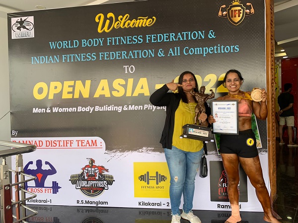 Kripa With Her  trainers Bharathi