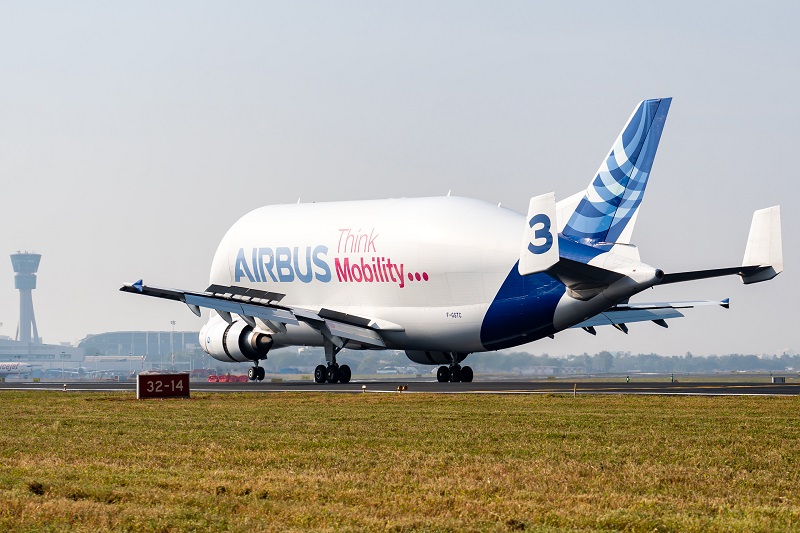 Airbus Beluga Super Transporter made its first appearance at Mumbai Airport