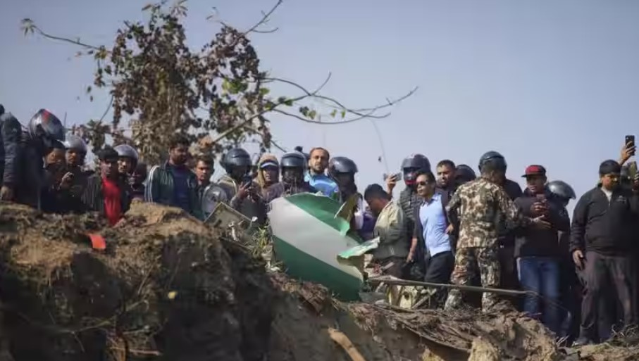 Passenger plane crash in Pokhara Nepal