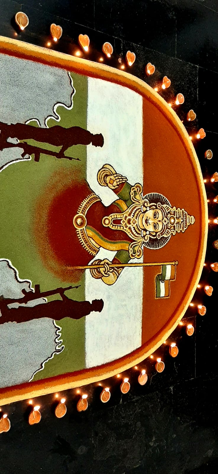 Ponnadukkam Narayanan Namboothiri's Rangoli